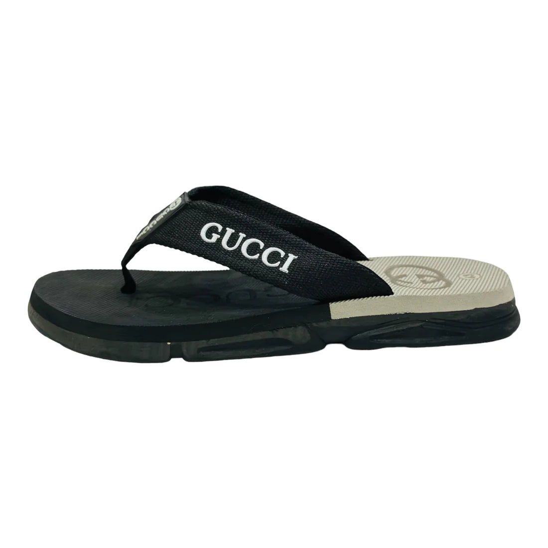 Premium Extra Soft Black G-U-C-C-I Cross Slipper